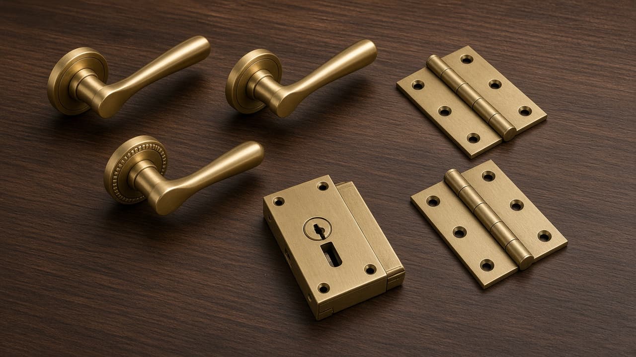 Door lock and handle banner
